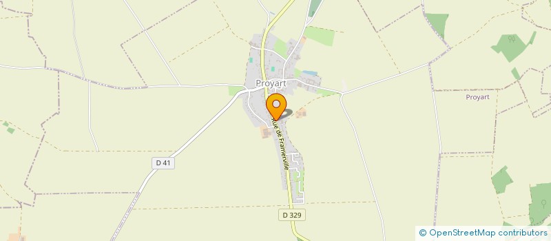 localisation de l'entreprise EMERY VDK  PROYART