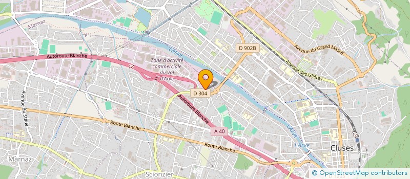 localisation de l'entreprise EMES  SCIONZIER