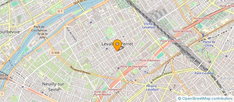 localisation de l'entreprise EMES SARL à LEVALLOIS-PERRET