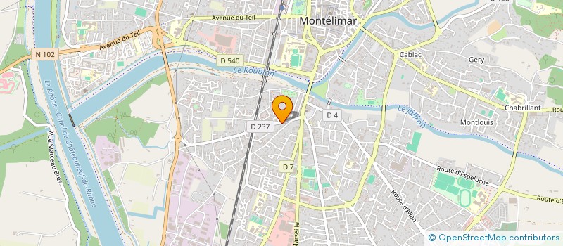 localisation de l'entreprise EMESENA à MONTELIMAR