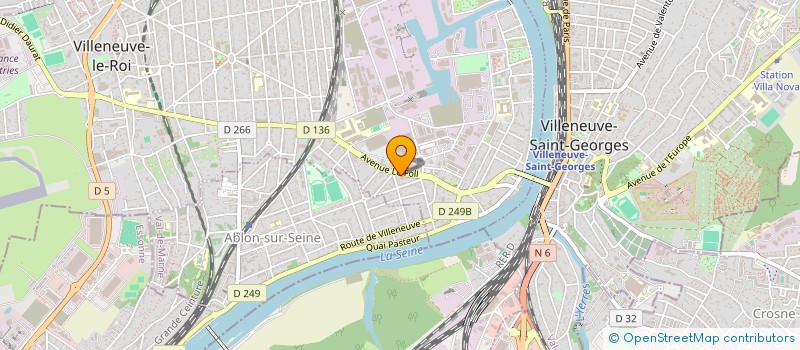 localisation de l'entreprise EMEST à VILLENEUVE-LE-ROI