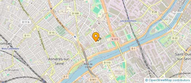 localisation de l'entreprise EMET à GENNEVILLIERS