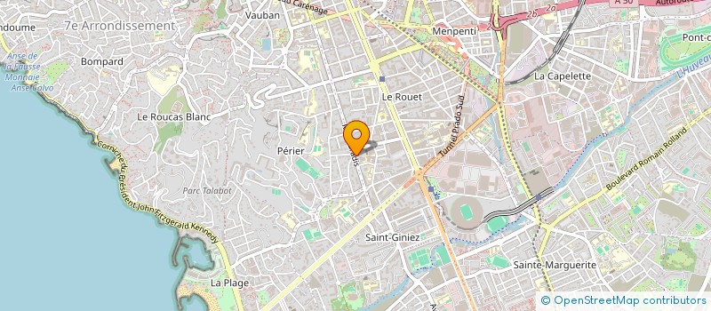 localisation de l'entreprise EMET INVEST à MARSEILLE