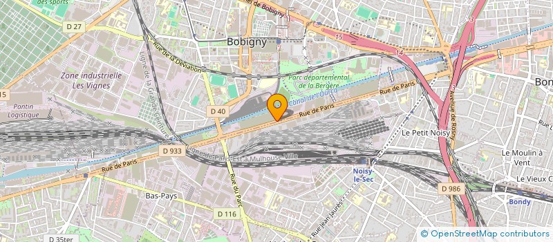 localisation de l'entreprise EMET SANTE à BOBIGNY