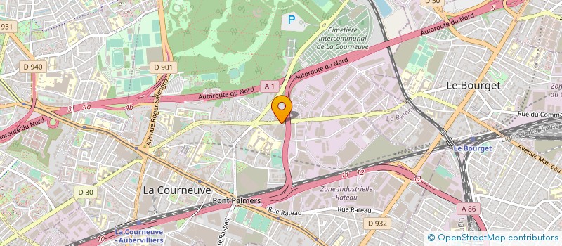 localisation de l'entreprise EMETH DISTRIBUTION à LA COURNEUVE