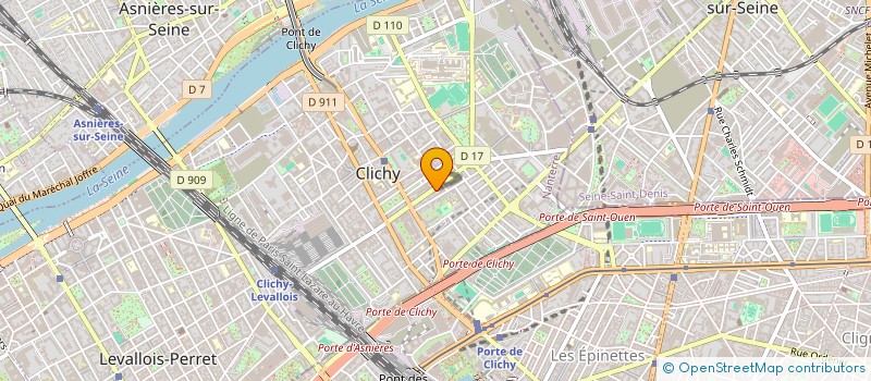 localisation de l'entreprise EMETRIA à CLICHY