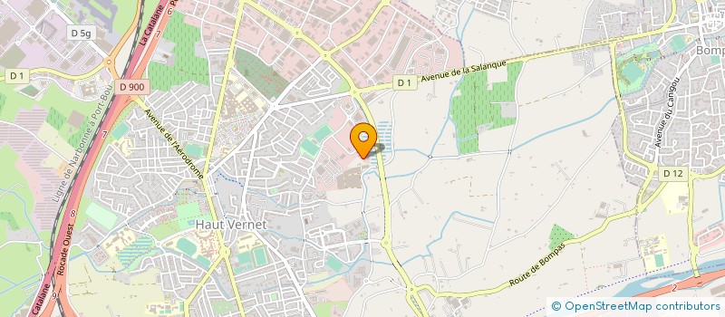 localisation de l'entreprise EMETROP'  LE BOULOU