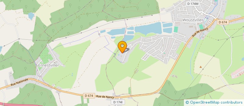 localisation de l'entreprise EMEVENTS  WOUSTVILLER