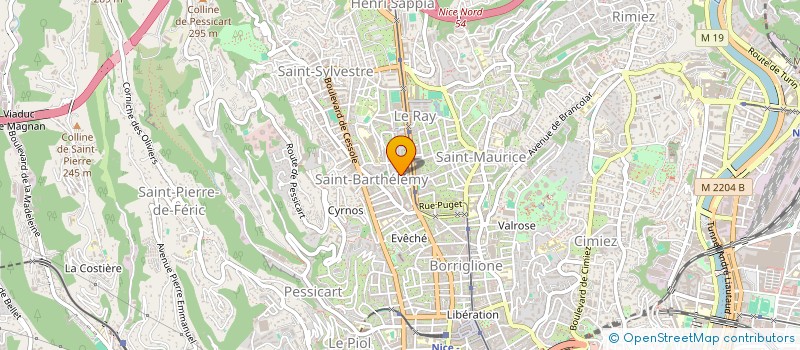localisation de l'entreprise EMF à NICE