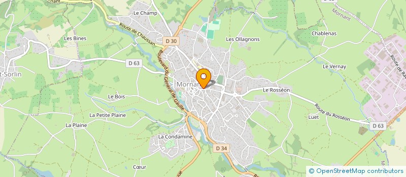 localisation de l'entreprise EMF à MORNANT