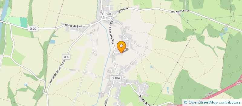 localisation de l'entreprise EMF  CULHAT