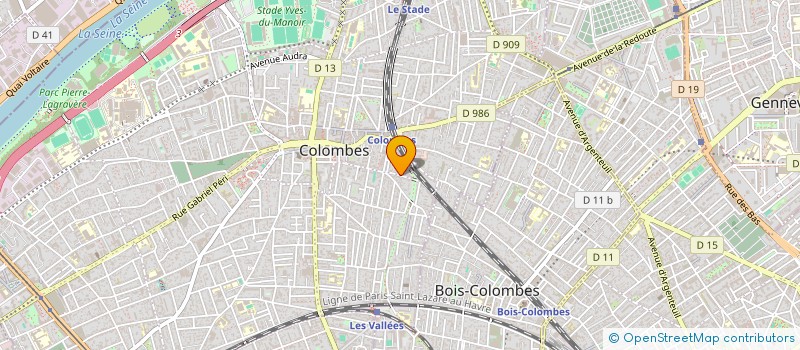 localisation de l'entreprise EMF  COLOMBES