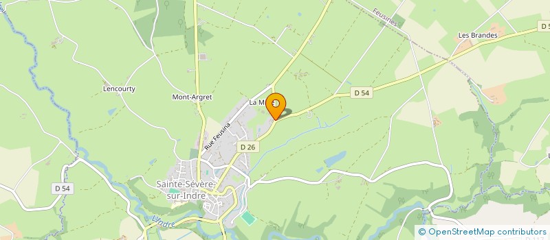 localisation de l'entreprise EMF RECYCLAGE à SAINTE-SEVERE-SUR-INDRE
