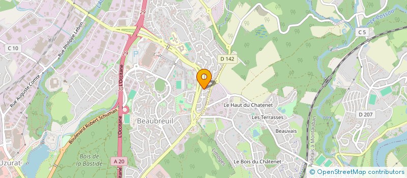 localisation de l'entreprise EMF TRANSPORTS à LIMOGES