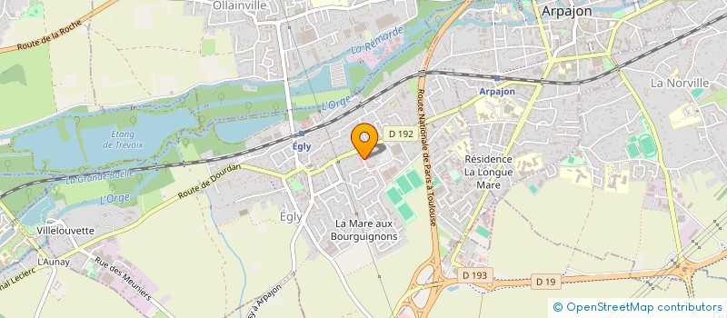 localisation de l'entreprise EMFE  EGLY