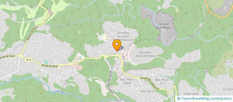 localisation de l'entreprise EMFIDEC CONSULTING à VALBONNE