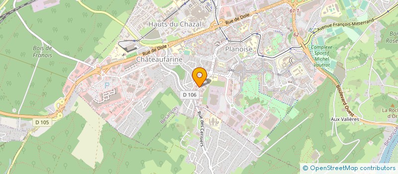 localisation de l'entreprise EMFOR BOURGOGNE FRANCHE-COMTE à BESANCON