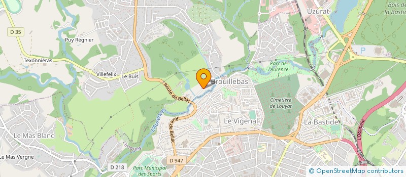 localisation de l'entreprise EMG à COUZEIX