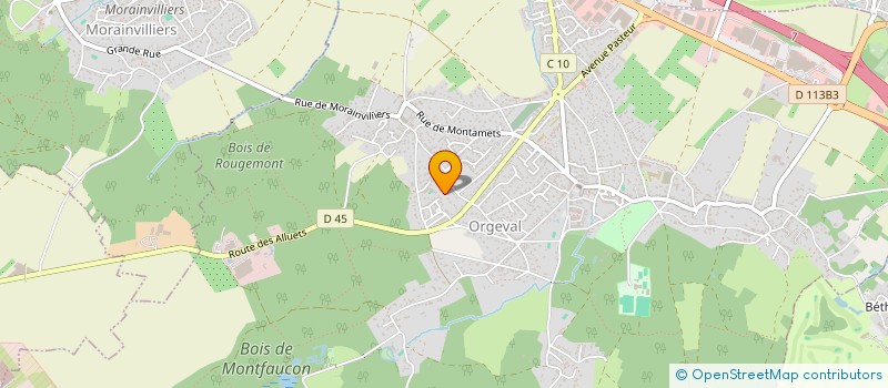 localisation de l'entreprise EMG à ORGEVAL