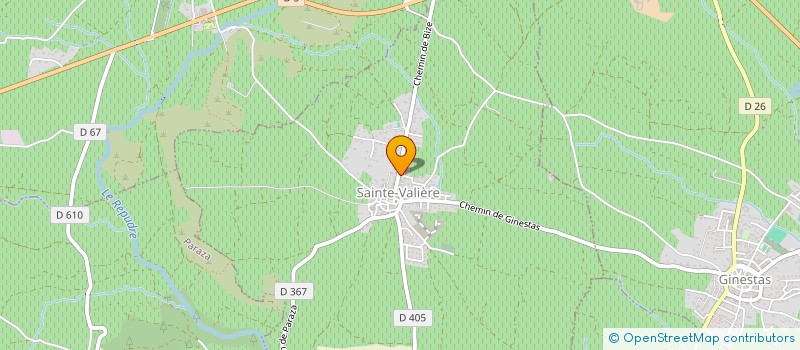 localisation de l'entreprise EMG  SAINTE-VALIERE