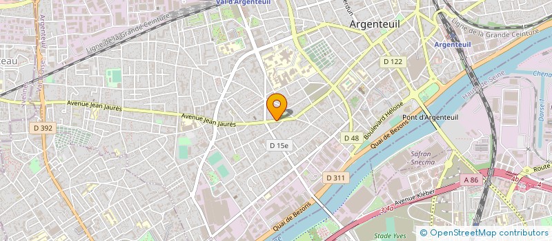 localisation de l'entreprise EMG  ARGENTEUIL