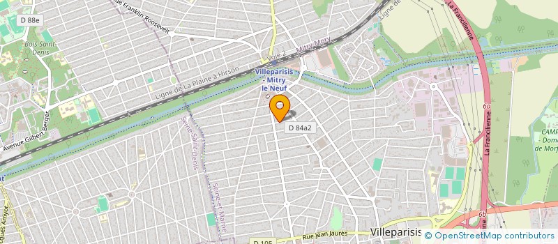 localisation de l'entreprise EMG 77 à VILLEPARISIS