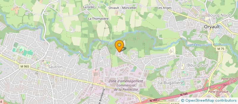 localisation de l'entreprise EMG à ORVAULT