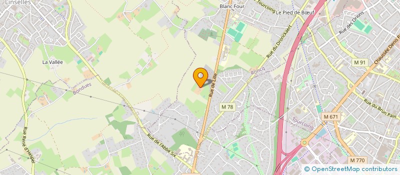 localisation de l'entreprise EMG à RONCQ