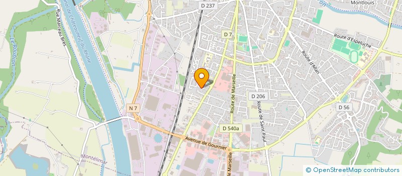 localisation de l'entreprise EMG à MONTELIMAR