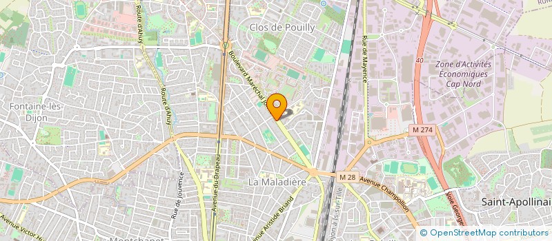 localisation de l'entreprise EMG à DIJON