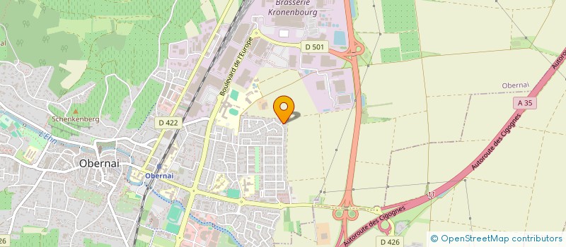 localisation de l'entreprise EMG  OBERNAI