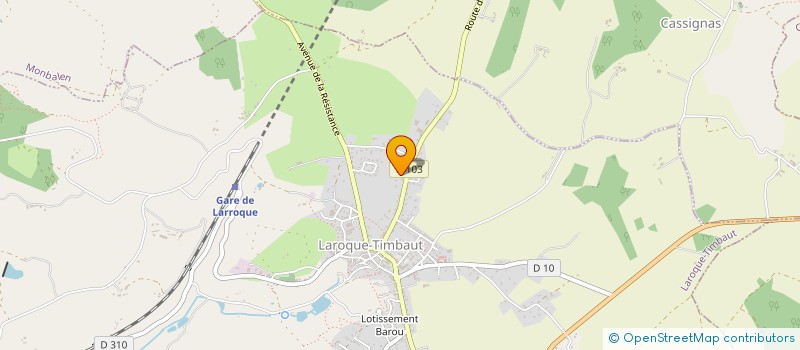 localisation de l'entreprise EMG CONSTRUCTION  HAUTEFAGE-LA-TOUR