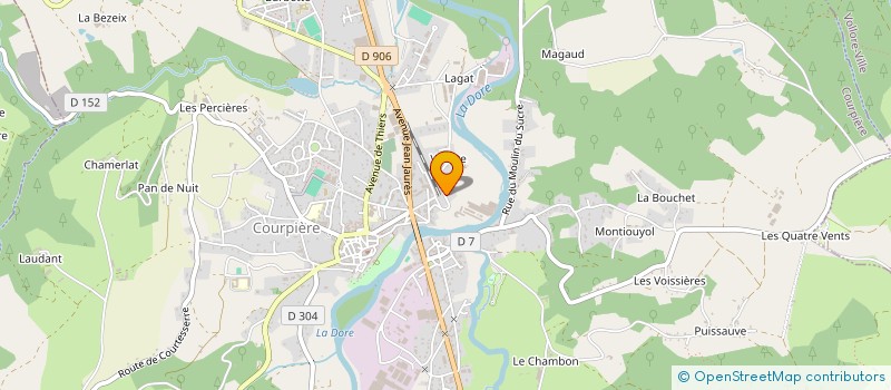 localisation de l'entreprise EMG DUROLLE BAT à COURPIERE