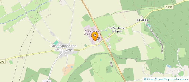 localisation de l'entreprise EMG ERGUN MECANIQUE GENERALE à L AIGLE