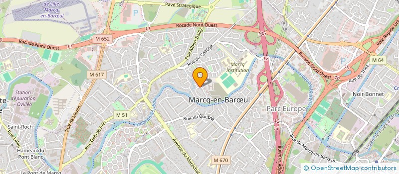 localisation de l'entreprise EMG FINANCE à MARCQ-EN-BARŒUL
