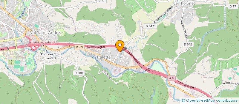 localisation de l'entreprise EMG PROVENCE  LE THOLONET