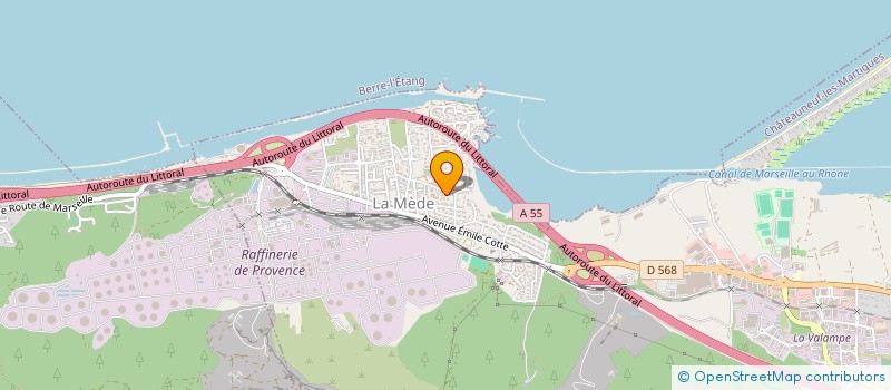 localisation de l'entreprise EMG TRANSPORTS à CHATEAUNEUF-LES-MARTIGUES