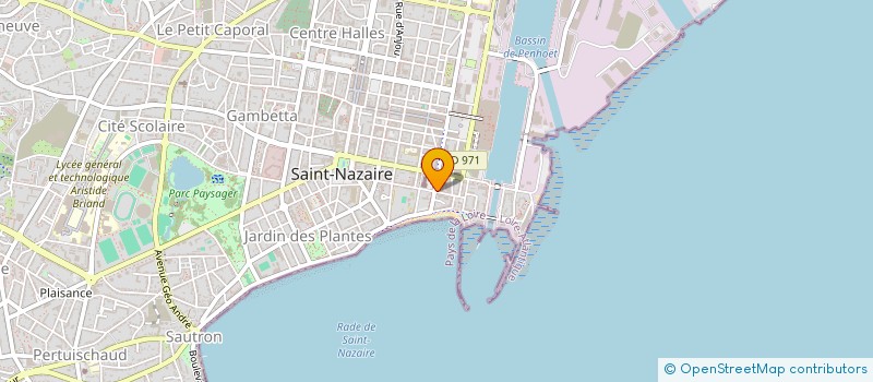 localisation de l'entreprise EMGAN à SAINT-NAZAIRE