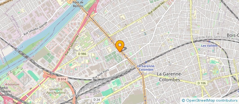 localisation de l'entreprise EMGD à COLOMBES