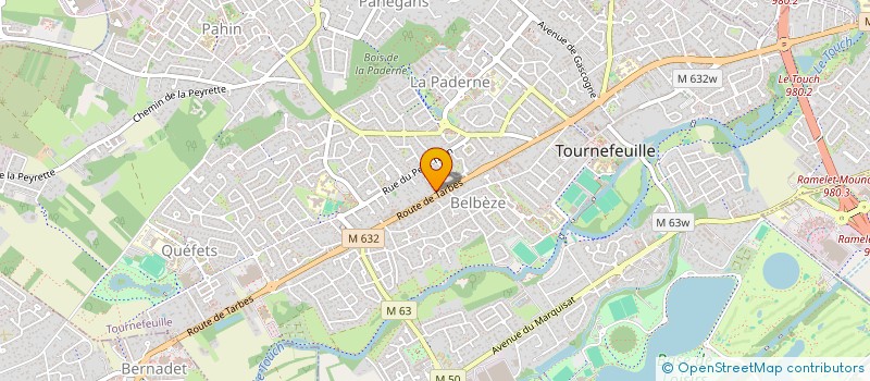 localisation de l'entreprise EMGF  TOURNEFEUILLE