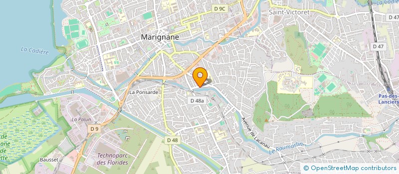 localisation de l'entreprise EMGP à MARIGNANE