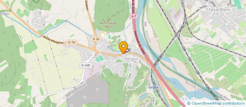 localisation de l'entreprise EMGR  ORGON