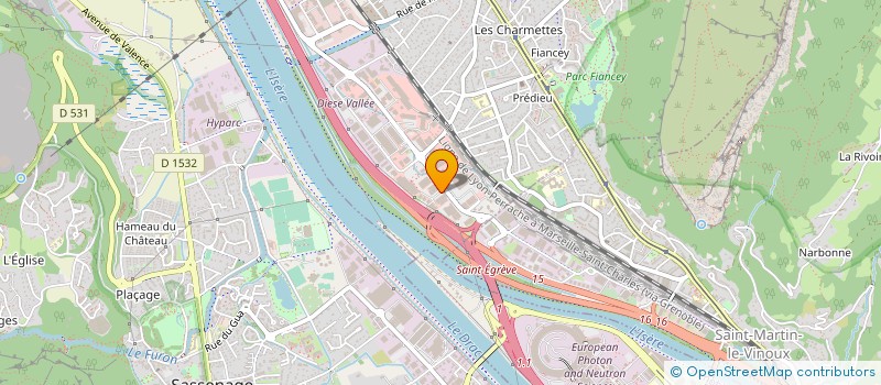 localisation de l'entreprise EMGS à SAINT-EGREVE
