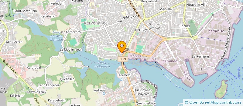 localisation de l'entreprise EMHOUSE  LORIENT