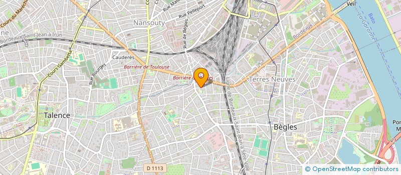 localisation de l'entreprise EMI 33 à BEGLES