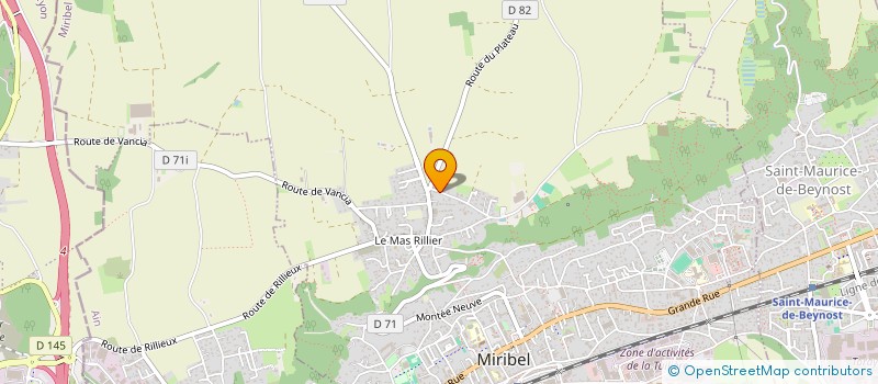 localisation de l'entreprise EMI à MIRIBEL