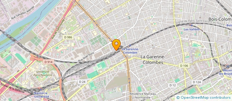 localisation de l'entreprise EMI à COLOMBES