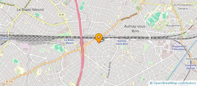localisation de l'entreprise EMI-BAT à AULNAY-SOUS-BOIS
