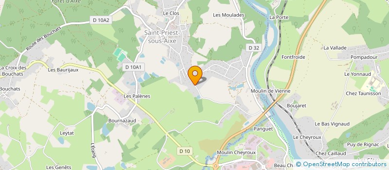 localisation de l'entreprise EMI-CND à SAINT-PRIEST-SOUS-AIXE