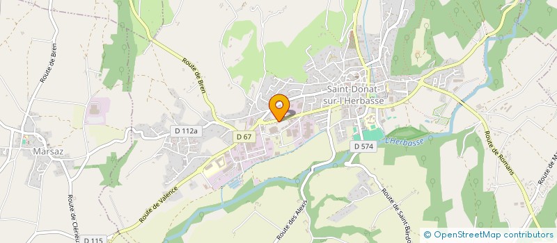 localisation de l'entreprise EMI COIFFURE  SAINT-DONAT-SUR-L'HERBASSE